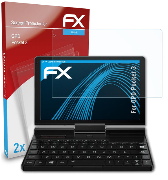 atFoliX FX-Clear Schutzfolie für GPD Pocket 3