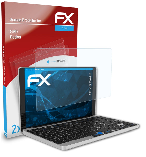 atFoliX FX-Clear Schutzfolie für GPD Pocket