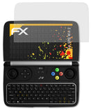 Panzerfolie atFoliX kompatibel mit GPD Win 2, entspiegelnde und stoßdämpfende FX (3X)