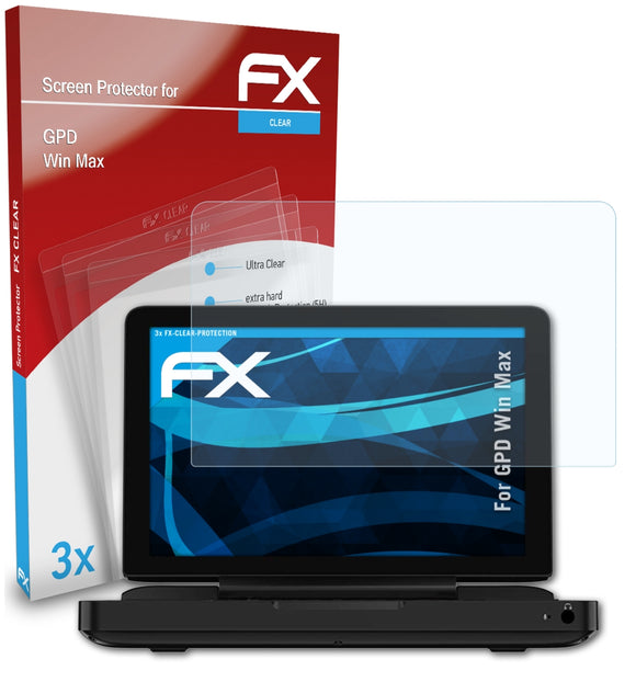 atFoliX FX-Clear Schutzfolie für GPD Win Max