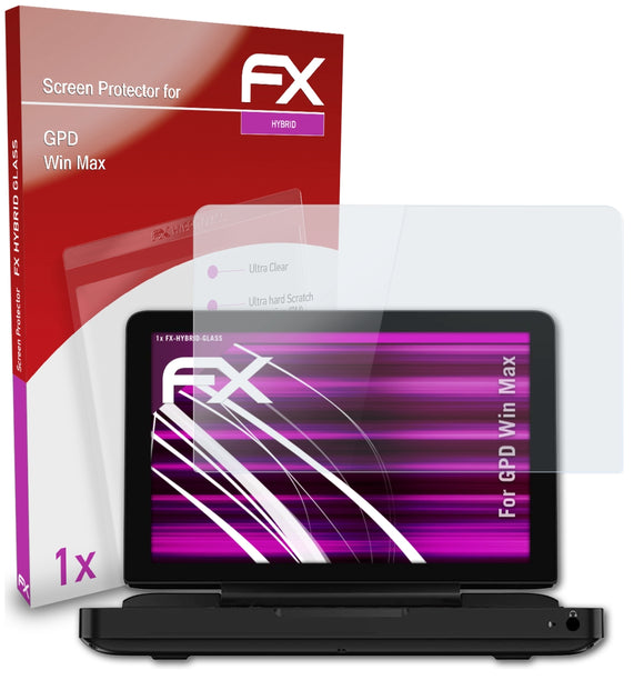 atFoliX FX-Hybrid-Glass Panzerglasfolie für GPD Win Max