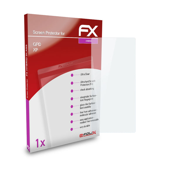 atFoliX FX-Hybrid-Glass Panzerglasfolie für GPD XP