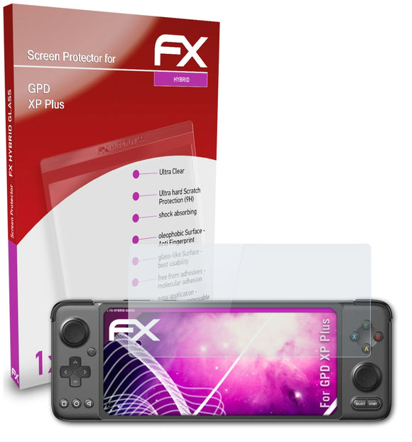 atFoliX FX-Hybrid-Glass Panzerglasfolie für GPD XP Plus