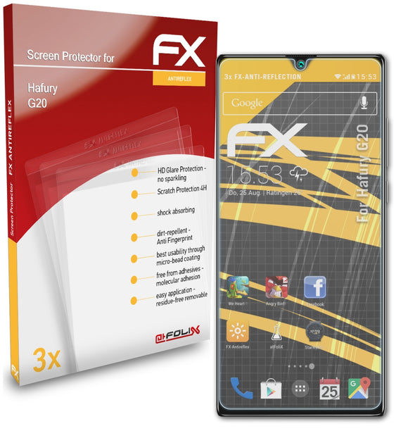 atFoliX FX-Antireflex Displayschutzfolie für Hafury G20