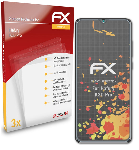 atFoliX FX-Antireflex Displayschutzfolie für Hafury K30 Pro