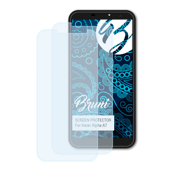 Bruni Basics-Clear Displayschutzfolie für Haier Alpha A7