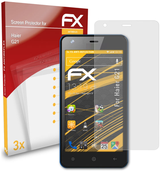 atFoliX FX-Antireflex Displayschutzfolie für Haier G21