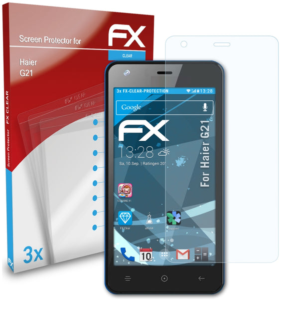 atFoliX FX-Clear Schutzfolie für Haier G21