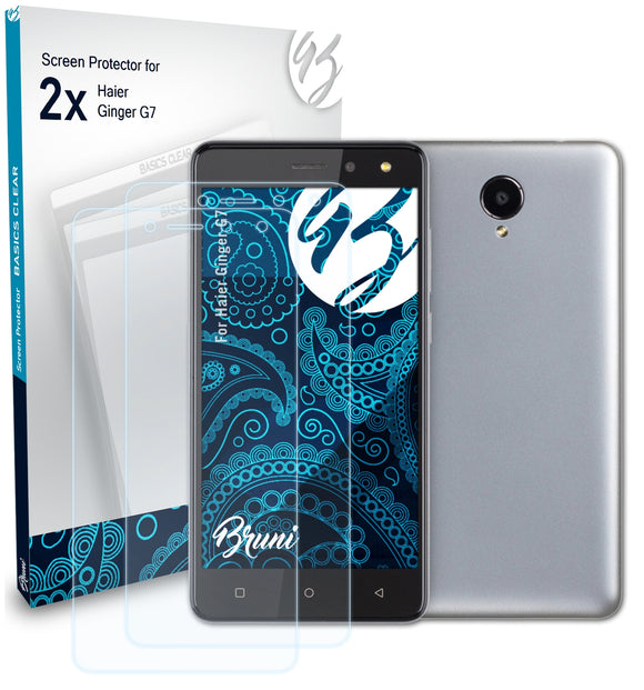 Bruni Basics-Clear Displayschutzfolie für Haier Ginger G7