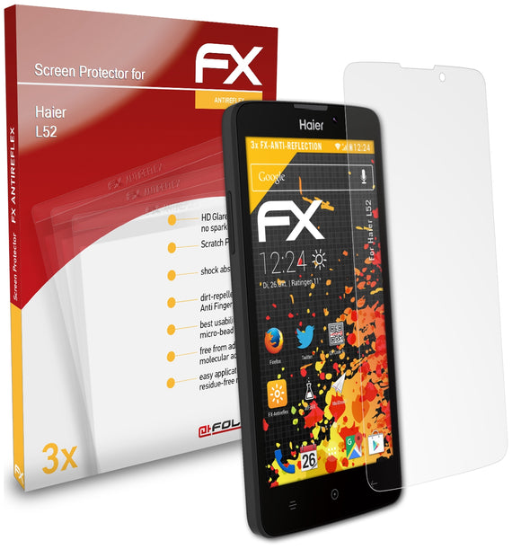 atFoliX FX-Antireflex Displayschutzfolie für Haier L52