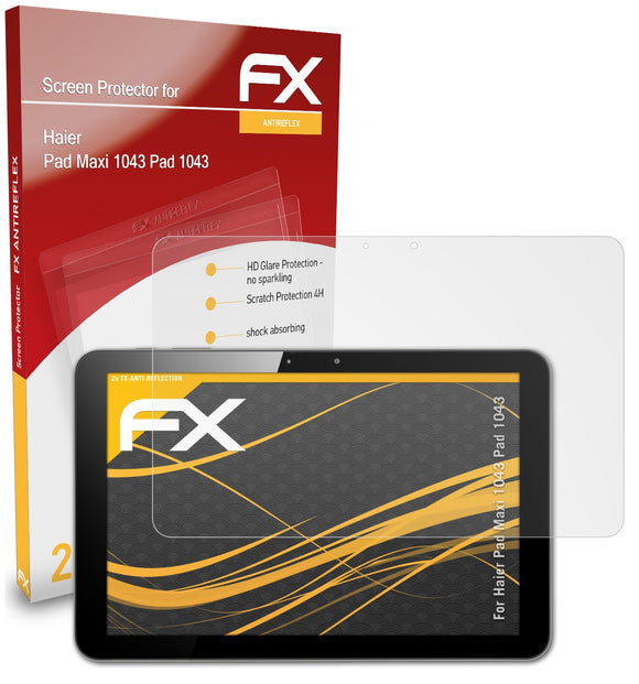 atFoliX FX-Antireflex Displayschutzfolie für Haier Pad Maxi 1043 (Pad 1043)