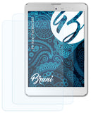 Schutzfolie Bruni kompatibel mit Haier Pad Mini D85, glasklare (2X)