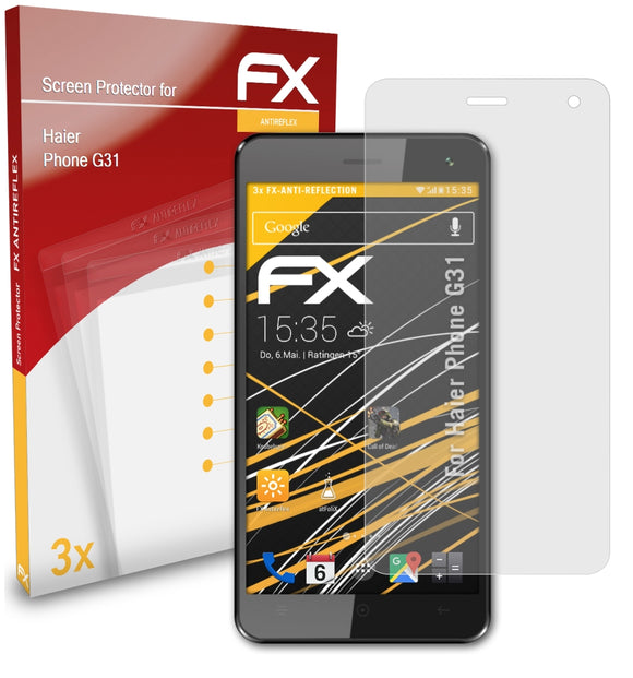 atFoliX FX-Antireflex Displayschutzfolie für Haier Phone G31