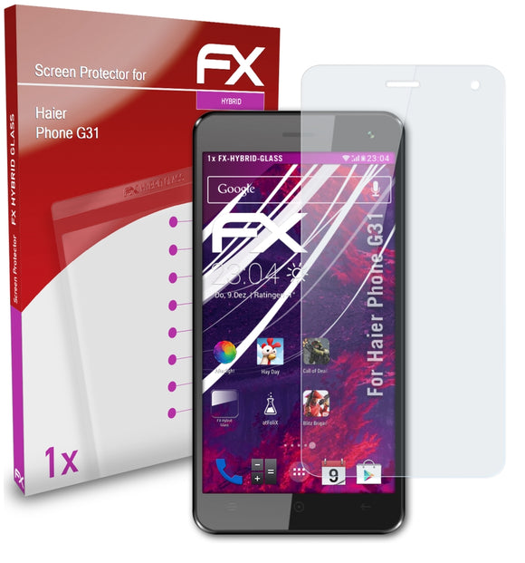 atFoliX FX-Hybrid-Glass Panzerglasfolie für Haier Phone G31