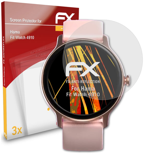 atFoliX FX-Antireflex Displayschutzfolie für Hama Fit Watch 4910