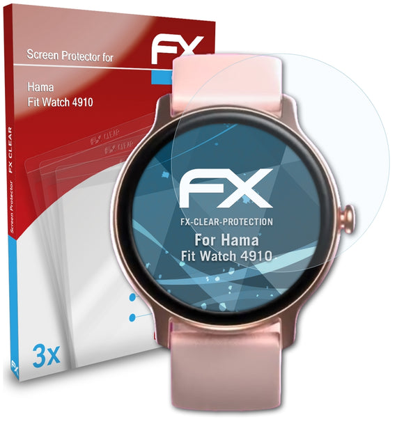 atFoliX FX-Clear Schutzfolie für Hama Fit Watch 4910