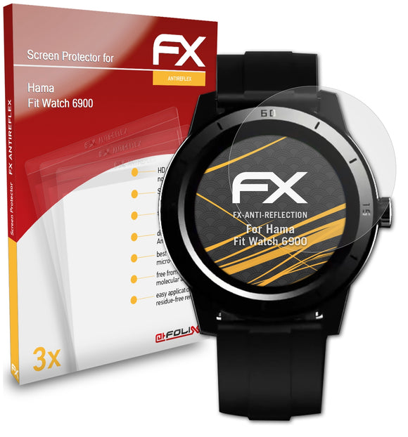 atFoliX FX-Antireflex Displayschutzfolie für Hama Fit Watch 6900