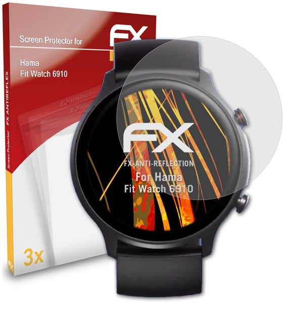 atFoliX FX-Antireflex Displayschutzfolie für Hama Fit Watch 6910