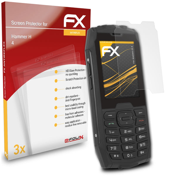 atFoliX FX-Antireflex Displayschutzfolie für Hammer H 4