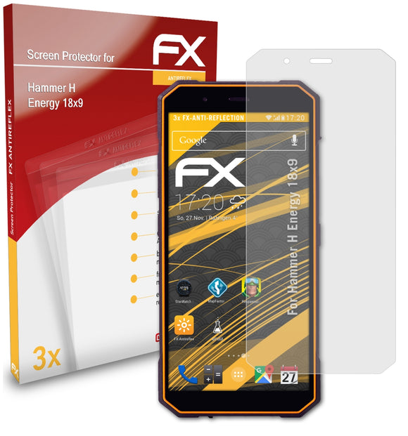atFoliX FX-Antireflex Displayschutzfolie für Hammer H Energy 18x9
