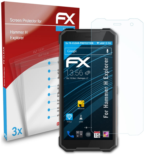 atFoliX FX-Clear Schutzfolie für Hammer H Explorer