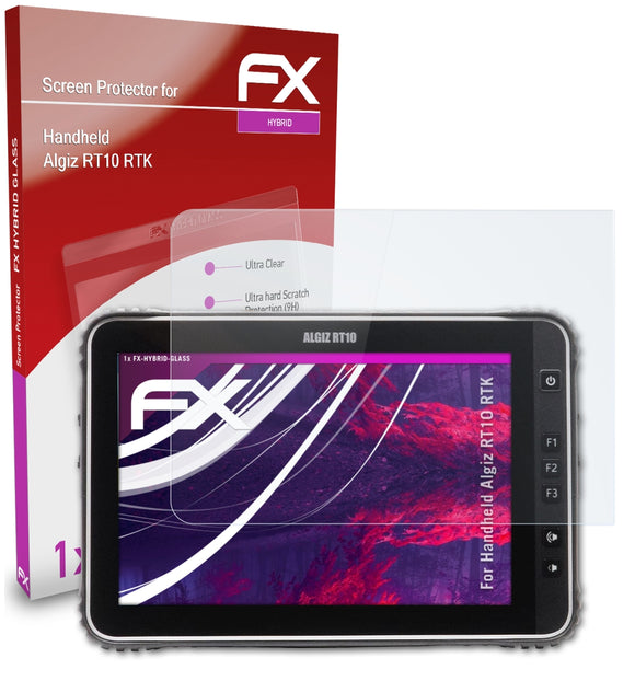 atFoliX FX-Hybrid-Glass Panzerglasfolie für Handheld Algiz RT10 RTK