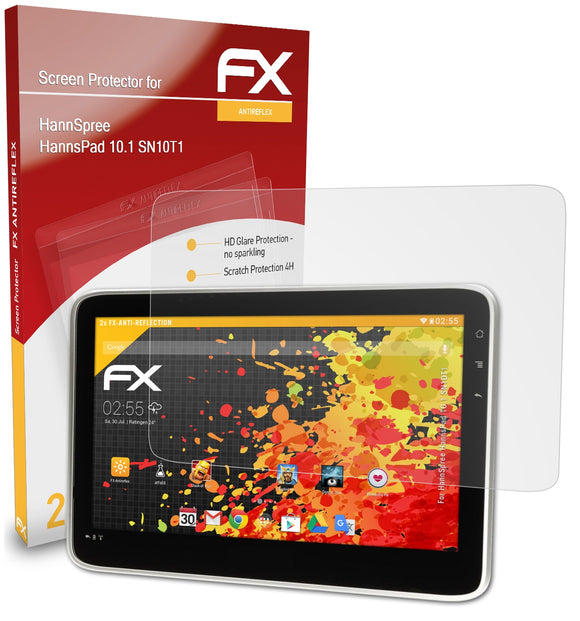 atFoliX FX-Antireflex Displayschutzfolie für HannSpree HannsPad 10.1 (SN10T1)