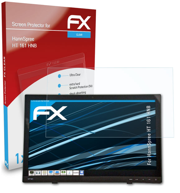 atFoliX FX-Clear Schutzfolie für HannSpree HT 161 HNB