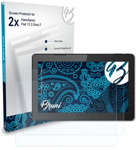 Bruni Basics-Clear Displayschutzfolie für HannSpree Pad 13.3 Zeus 2