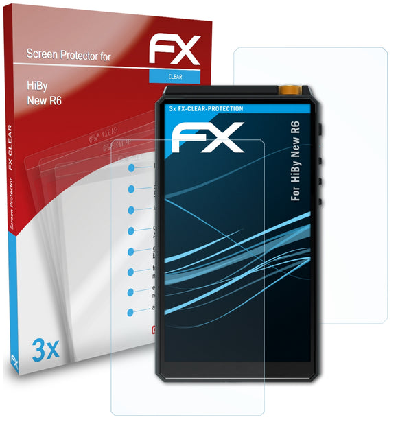 atFoliX FX-Clear Schutzfolie für HiBy New R6