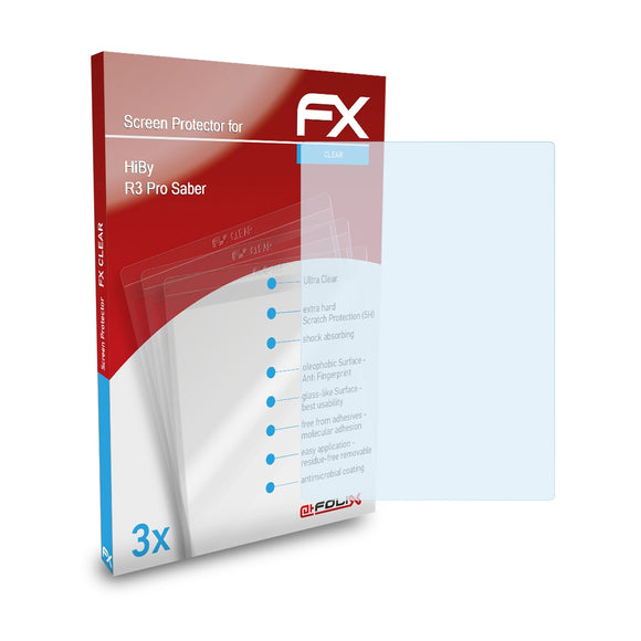 atFoliX FX-Clear Schutzfolie für HiBy R3 Pro Saber