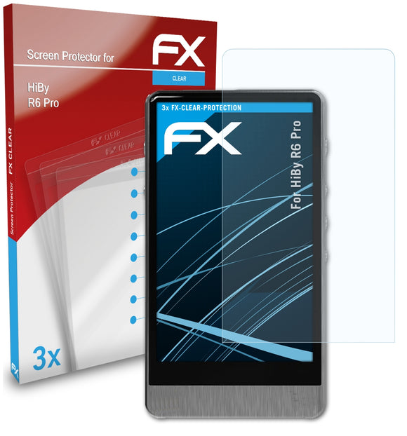 atFoliX FX-Clear Schutzfolie für HiBy R6 Pro