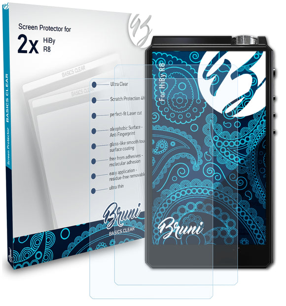 Bruni Basics-Clear Displayschutzfolie für HiBy R8