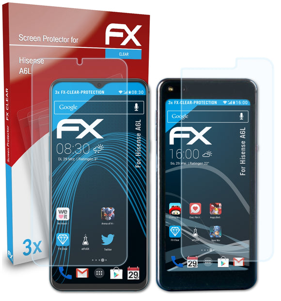 atFoliX FX-Clear Schutzfolie für Hisense A6L