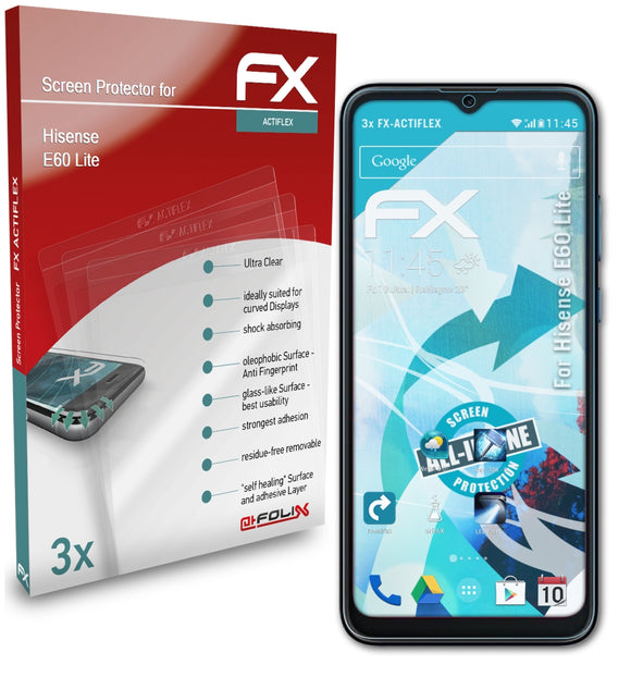 atFoliX FX-ActiFleX Displayschutzfolie für Hisense E60 Lite