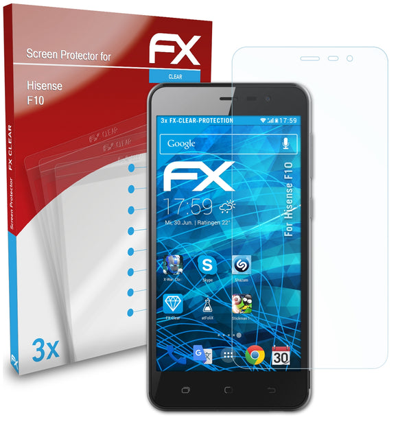 atFoliX FX-Clear Schutzfolie für Hisense F10
