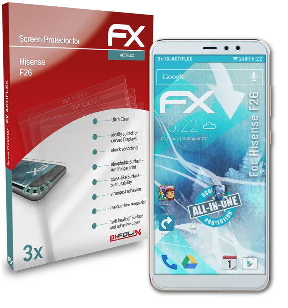 atFoliX FX-ActiFleX Displayschutzfolie für Hisense F26