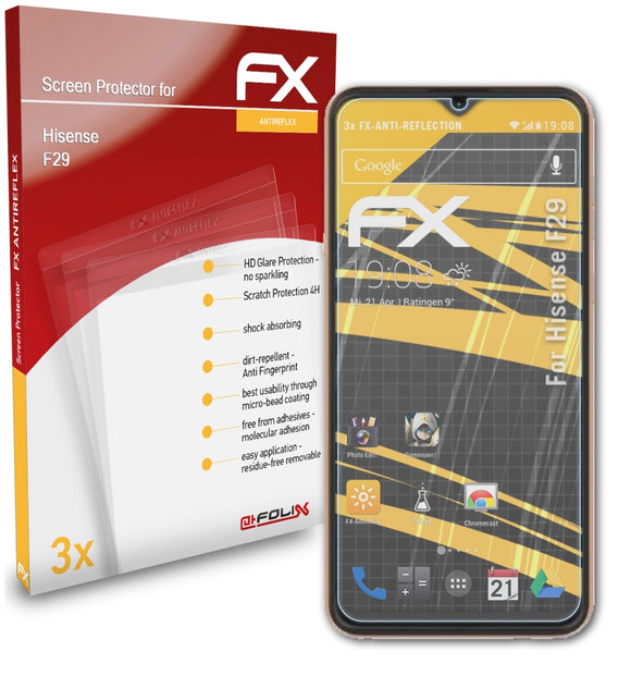 atFoliX FX-Antireflex Displayschutzfolie für Hisense F29