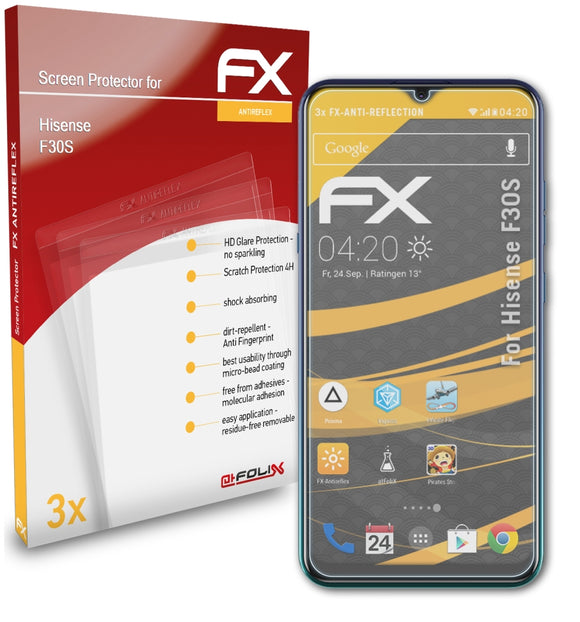 atFoliX FX-Antireflex Displayschutzfolie für Hisense F30S