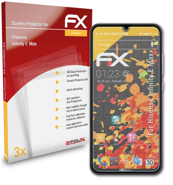 atFoliX FX-Antireflex Displayschutzfolie für Hisense Infinity E Max