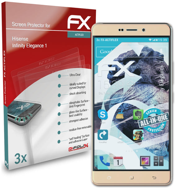 atFoliX FX-ActiFleX Displayschutzfolie für Hisense Infinity Elegance 1
