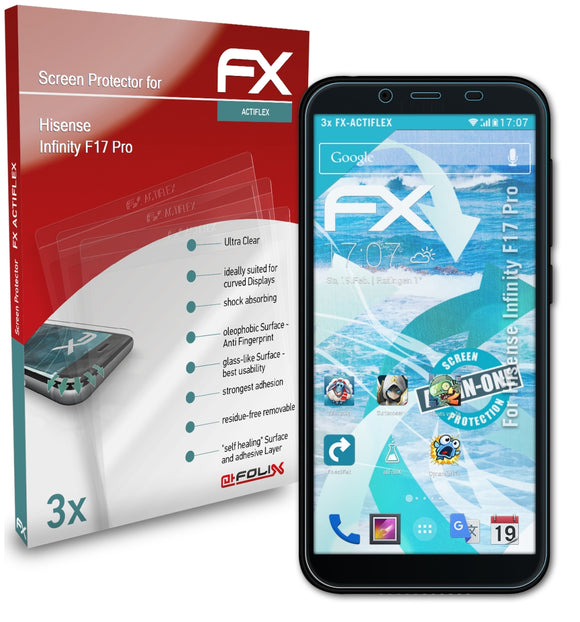 atFoliX FX-ActiFleX Displayschutzfolie für Hisense Infinity F17 Pro