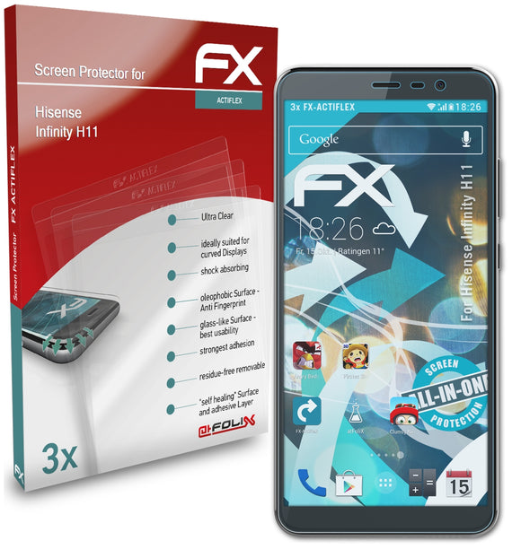 atFoliX FX-ActiFleX Displayschutzfolie für Hisense Infinity H11