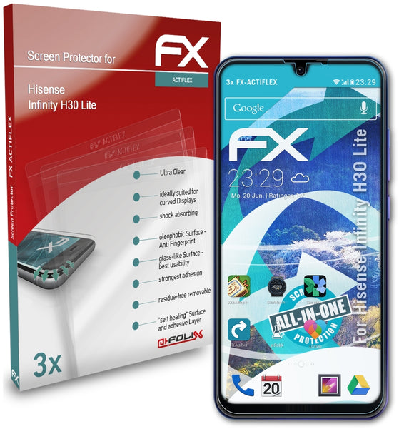 atFoliX FX-ActiFleX Displayschutzfolie für Hisense Infinity H30 Lite