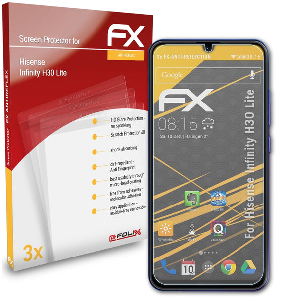 atFoliX FX-Antireflex Displayschutzfolie für Hisense Infinity H30 Lite