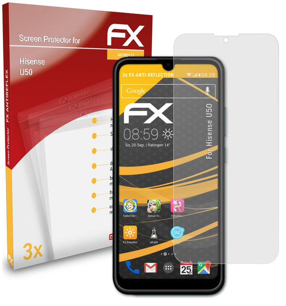 atFoliX FX-Antireflex Displayschutzfolie für Hisense U50