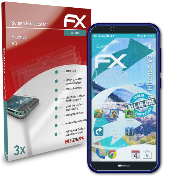 atFoliX FX-ActiFleX Displayschutzfolie für Hisense V3