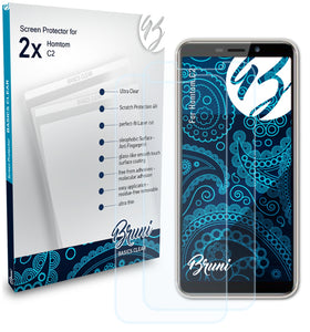 Bruni Basics-Clear Displayschutzfolie für Homtom C2