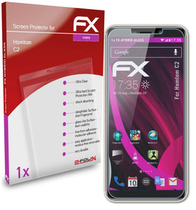 atFoliX FX-Hybrid-Glass Panzerglasfolie für Homtom C2