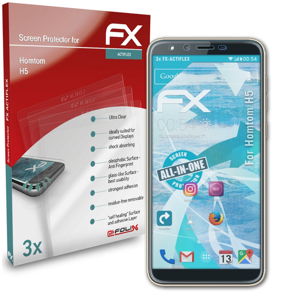 atFoliX FX-ActiFleX Displayschutzfolie für Homtom H5